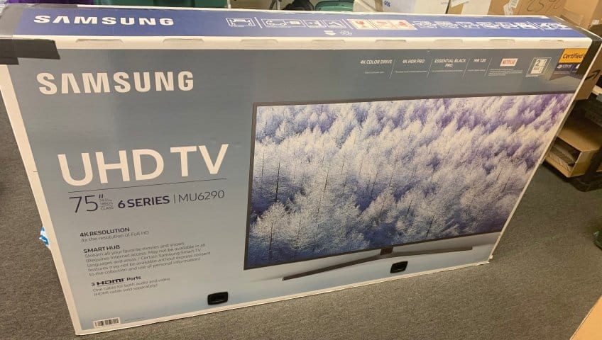 tv in original box