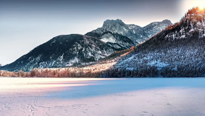 Frozen Lake Good For Ice Fishing